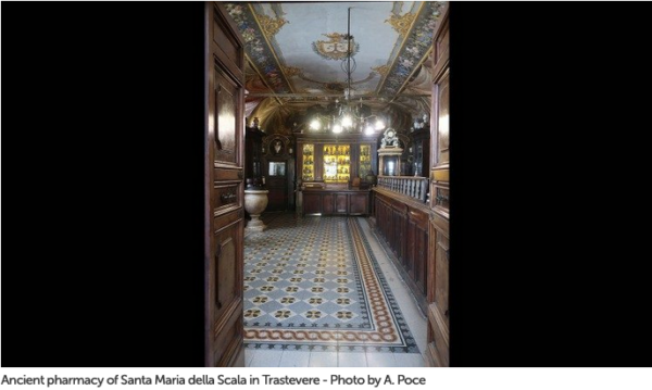 Ancient pharmacy of Santa Maria della Scala in Trastevere