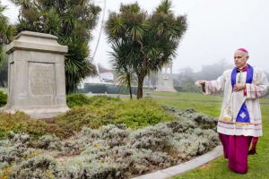 Archbishop Cordileone offers exorcism prayers after St. Junípero Serra statue torn down