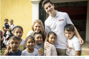 Catholic actor David Henrie says mission trip with Cross Catholic Outreach left big impact