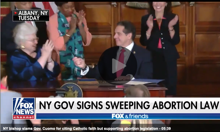 NY Bishop Slams Cuomo Over State's New Abortion Law: 'It Goes Way Beyond Roe vs. Wade'