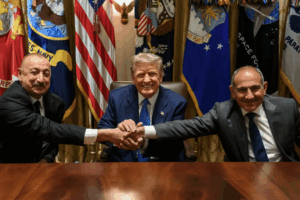 Armenian and Azerbaijan presidents sign historic peace deal at White House