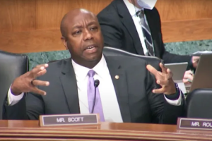 Senator Tim Scott responds to claim that abortion helps low-income Black women