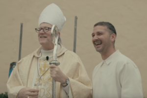 Shia LaBeouf Becomes Catholic, Bishop Barron receives him into the Church