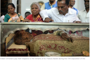 St. Francis Xavier’s relics draw 12,000 in Goa, India, for decennial exposition